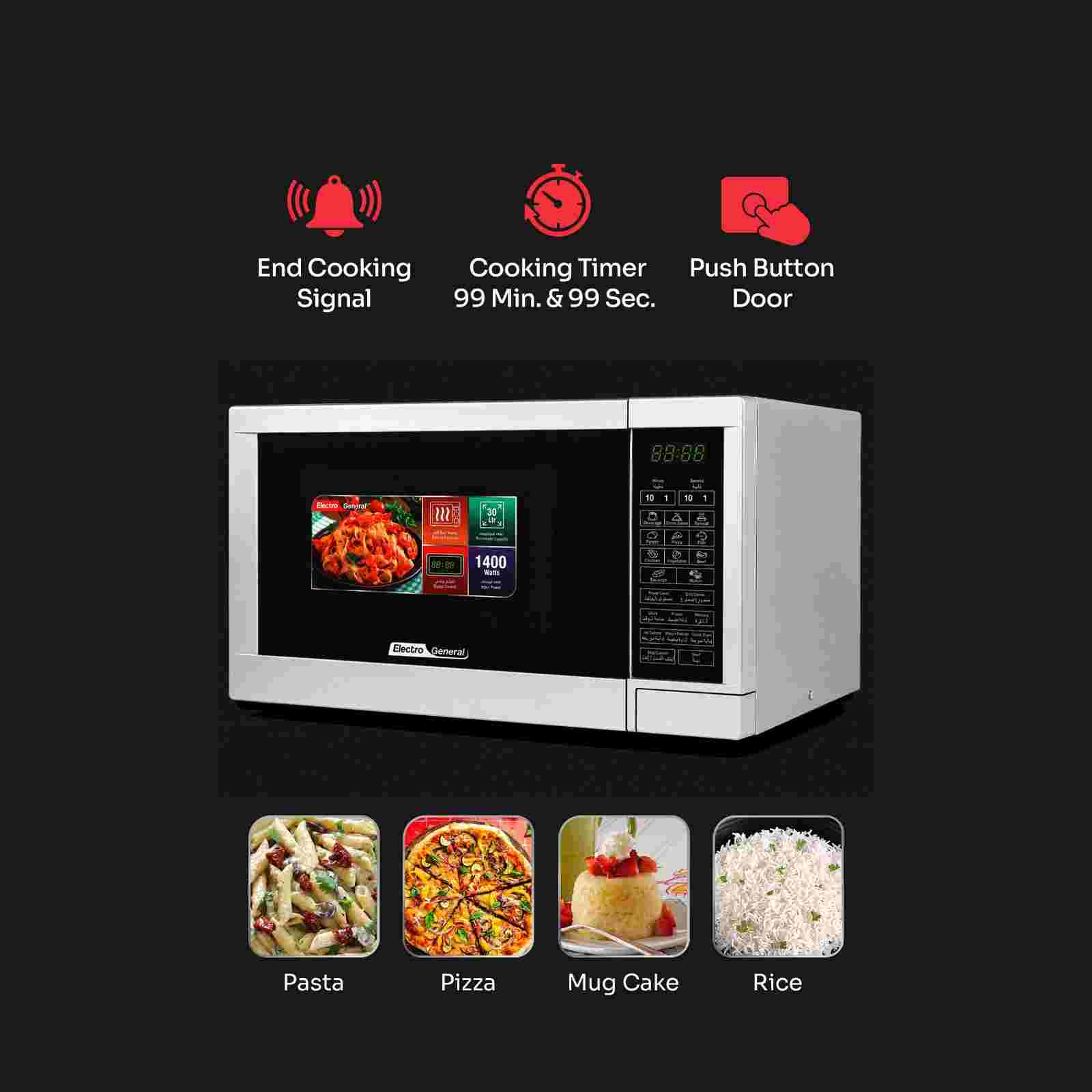 Electro General Microwave Oven UVN-E30W - Image 4