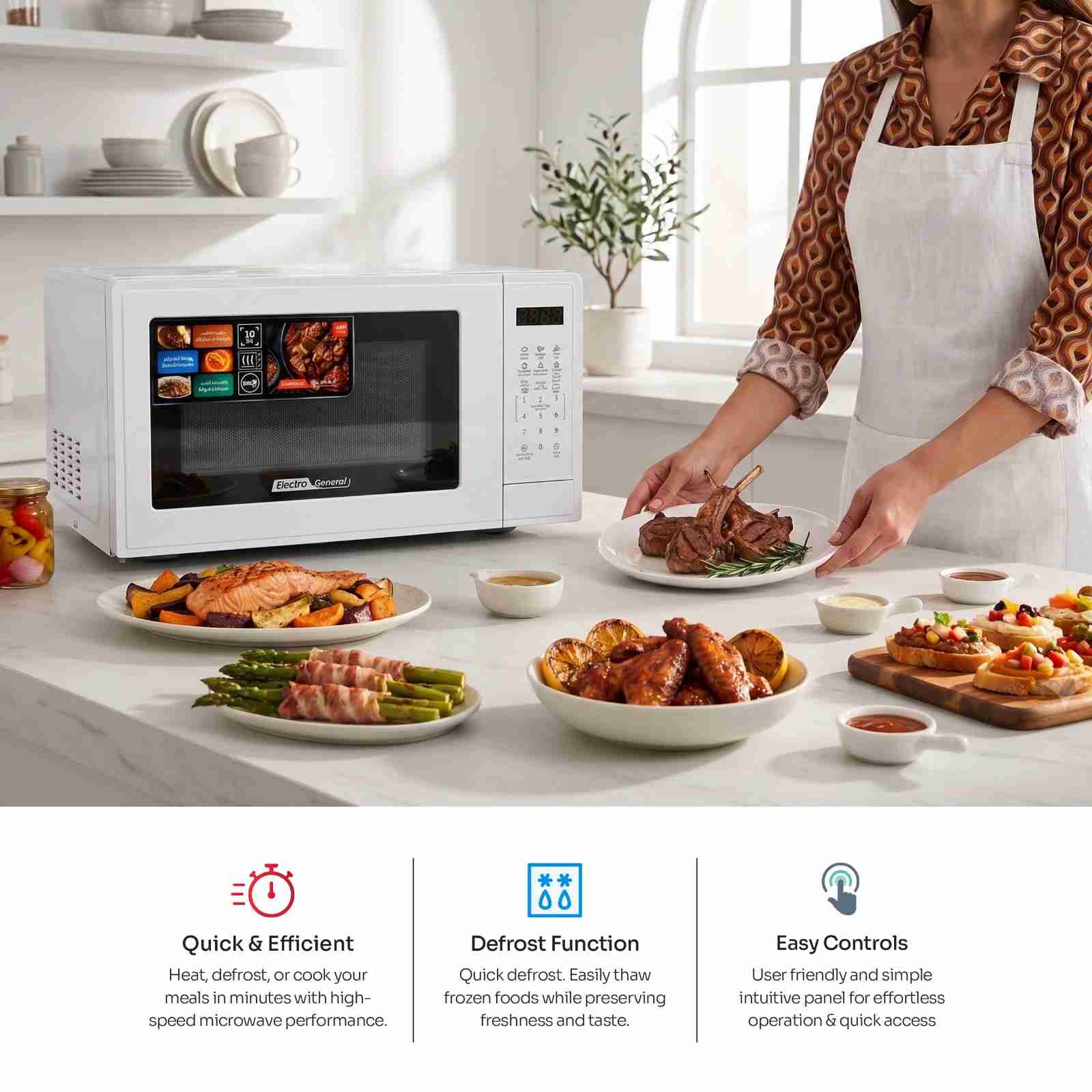 Electro General Microwave Oven UVN-E24W - Image 3
