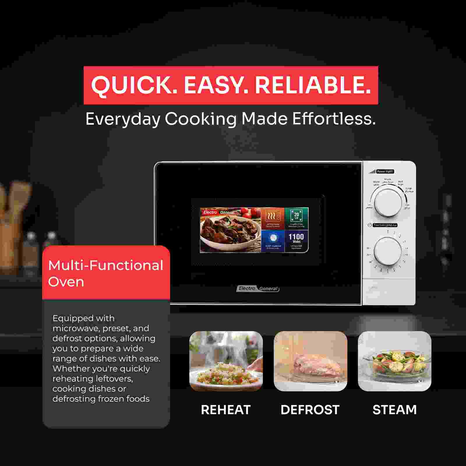 Electro General Microwave Oven UVN-M20W - Image 5