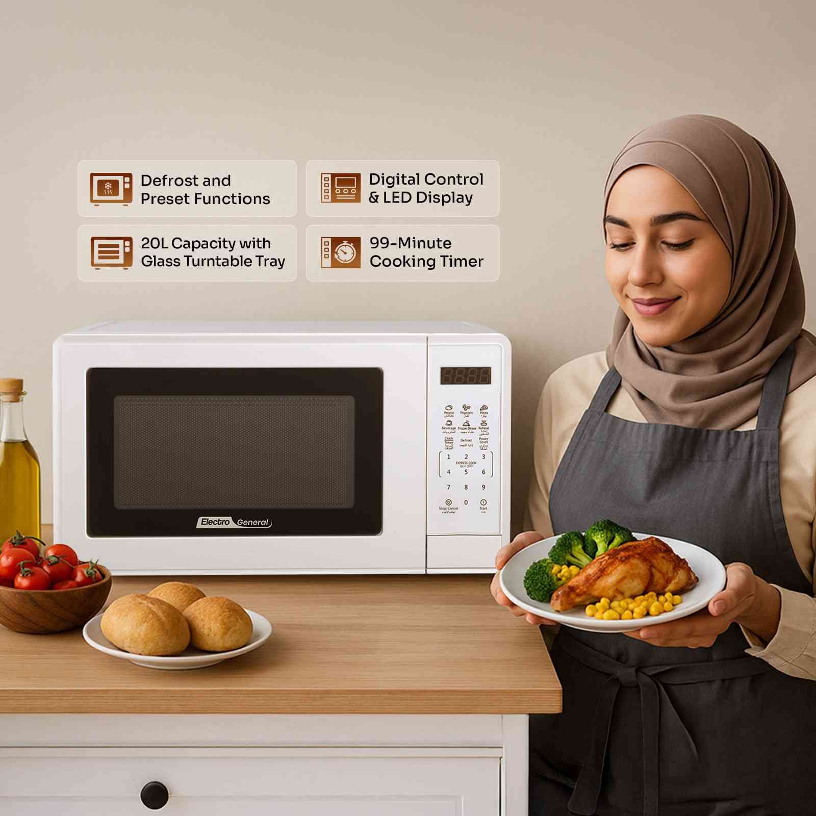 Electro General Microwave Oven UVN-E24W - Image 5