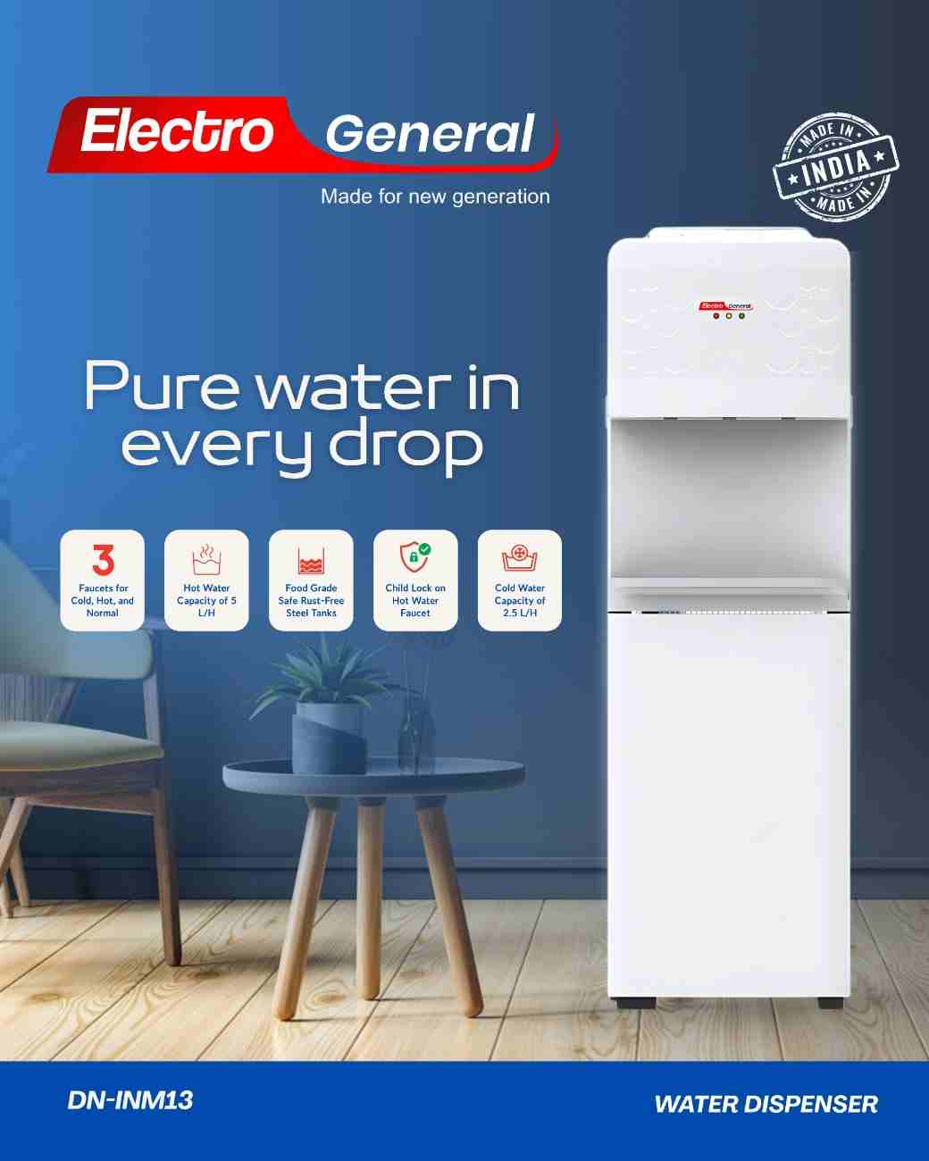Electro General Water Dispenser DN-INM13 - Image 3