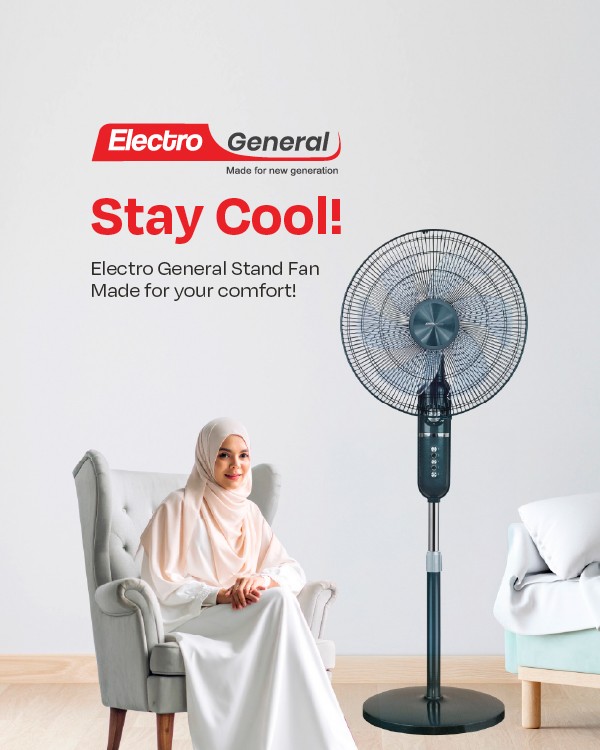Electro General 18" Stand Fan FST-BS18 - Image 3