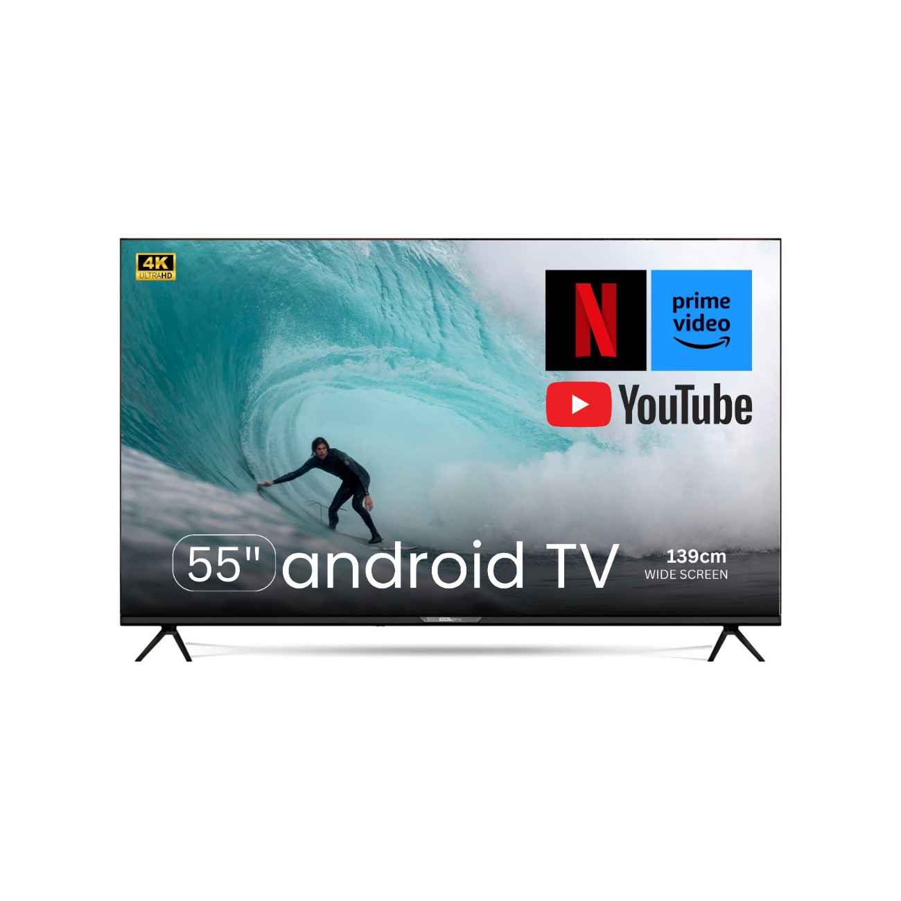 Electro General 55" Android 15 TV TH-55AND14 – 4K UHD, DVB-T/T2/S2, 3x HDMI, 2x USB, WiFi - Image 4