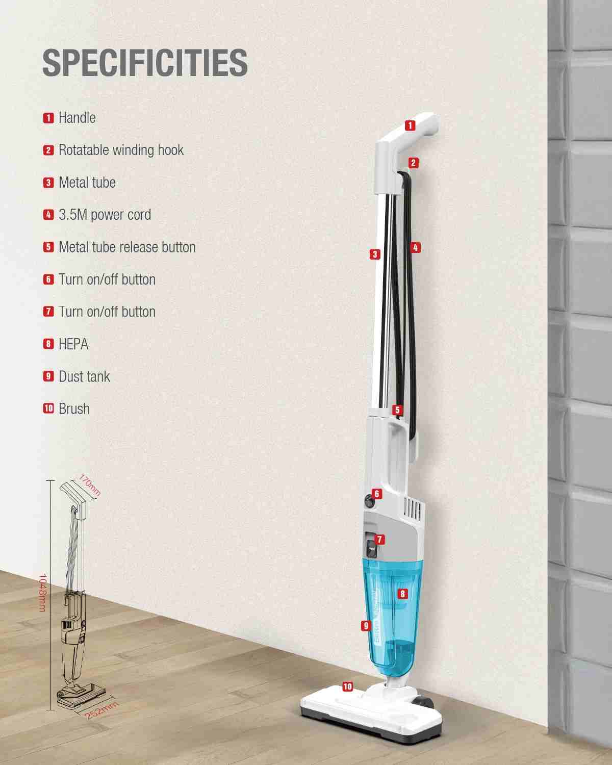 Electro General 2-in-1 Vacuum Cleaner VCS-600B - Image 10